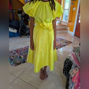 Elegant Yellow Skirt